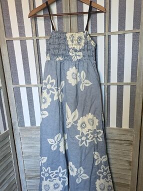 Moulinette Soeurs Blue Floral Maxi Dress